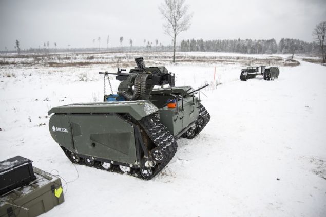 Estonyalı bir firma, uzaktan kumanda ile kontrol edilebilen mini bir tank tasarladı.    
