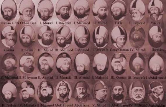 Uzun yaşamı boyunca saltanatını gördüğü padişahları saymaktan yorulursunuz: I. Abdülhamid, III. Selim, IV. Mustafa, II. Mahmud, Abdülmecid, Abdülaziz, V.Murad, II. Abdülhamid, V. Mehmet Reşat ve Vahdettin...