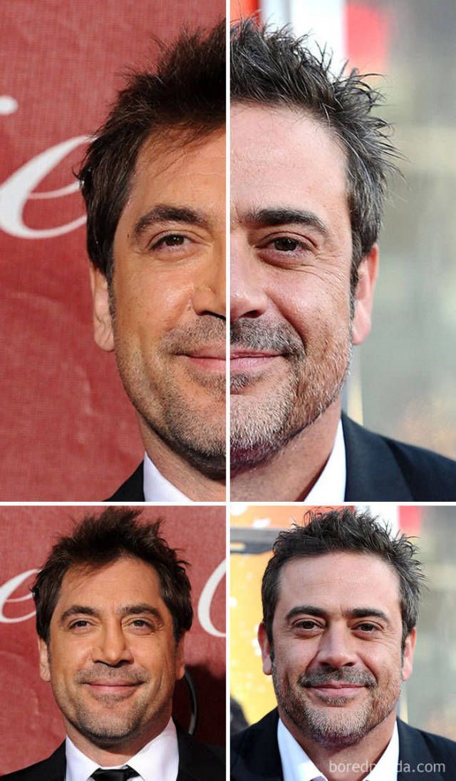 Hollywood'un bazı ünlü isimleri birbirine ikiz kardeşleri kadar benziyor. İşte o ünlü isimler... <br><br> Javier Bardem ve Jeffrey Dean Morgan