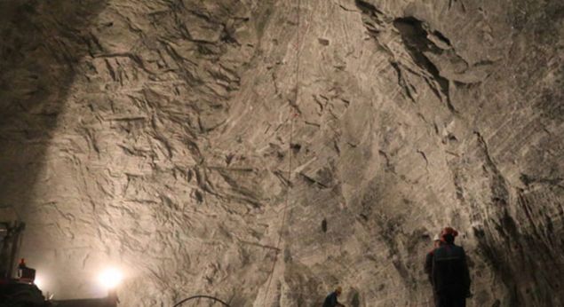 Çankırı'da Hititler döneminden bu yana tuz çıkarılan mağaranın, Türkiye'nin kaya tuzu ihtiyacını 400 yıl sağlayacak rezerve sahip olduğu belirtildi.