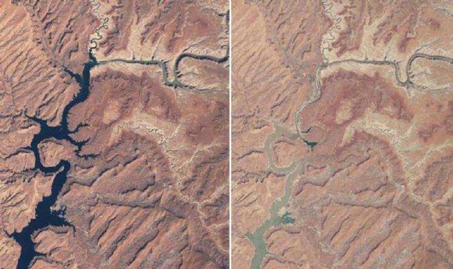 Bilim insanlarını dehşete düşüren bu görüntüler NASA tarafından yayınlandı. <br><br> Dünyaya neler oluyor? <br><br> İşte uydudan çekilen inanılmaz görüntüler...
