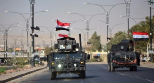 Irak askerlerinin Kerkük'e girişinden ilk görüntüler