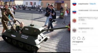 Rus kadın asker bunu yaptı! Sosyal medya yıkıldı