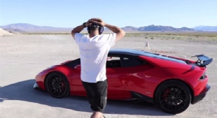 Lamborghini ile oynanan tehlikeli oyun