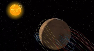 Mars'ta görünmez bir manyetik kuyruk keşfedildi