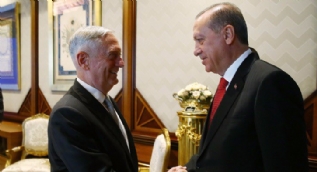 Cumhurbaşkanı Erdoğan, ABD Savunma Bakanı Mattis'i kabul etti