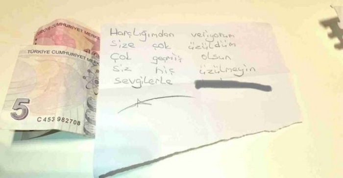 Ne olmutu? <br> Elazda meydana gelen 6.8lik deprem sonrasnda yardm kampanyas balatlan Krklarelinin Lüleburgaz ilçesinde duygulandran bir olay yaanmt. Bir ailenin brakt yardm paketinin içine küçük bir kz çocuunun notla birlikte okul harçln verdii ortaya çkmt. Notta, Harçlmdan veriyorum. Size çok üzüldüm. Çok geçmi olsun. Siz hiç üzülmeyin. Sevgilerle yazld görülmütü.