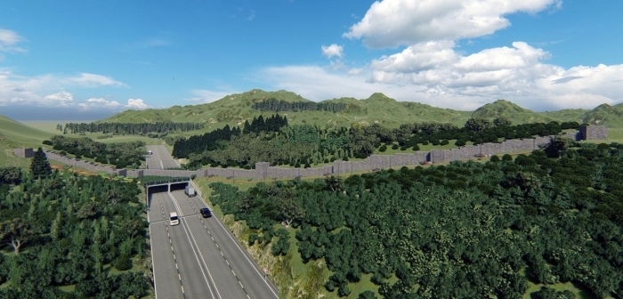 irle�en surlar, ge�mi�te oldu�u gibi ormanl�k ve do�al alan da olan b�lgede yabani hayvan t�rlerinin iki alan aras�ndaki do�al yolu olarak da yeniden kullan�labilecek.