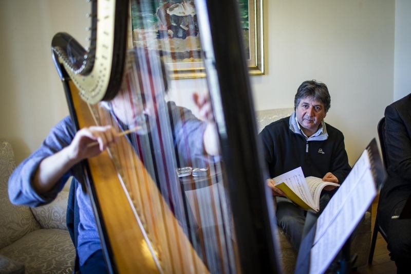 Cumhurbakanl Senfoni Orkestras arp sanats ve Trkiye'nin tek Hitit liri virtz aatay Akyol, besteci Gn'e teklif gtrmeden nce Trk ve dnya mzik literatrnde arp ve ney konertosu olmadndan, bir eser fikri yaratmak iin icraya getiini syledi.