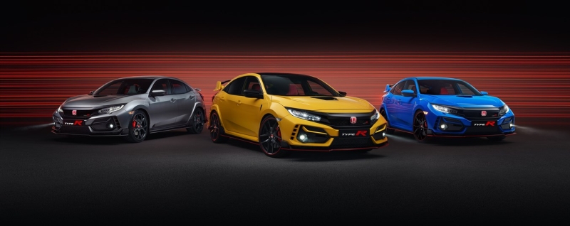 Tpk Civic Type R GT gibi Type R Sport Line da yeni yar mavisi (Racing Blue) gvde rengi seeneiyle sata sunulacak.  