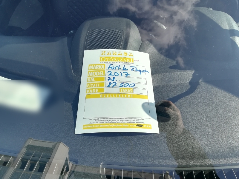 2017 Ford Courier 87.500 TL