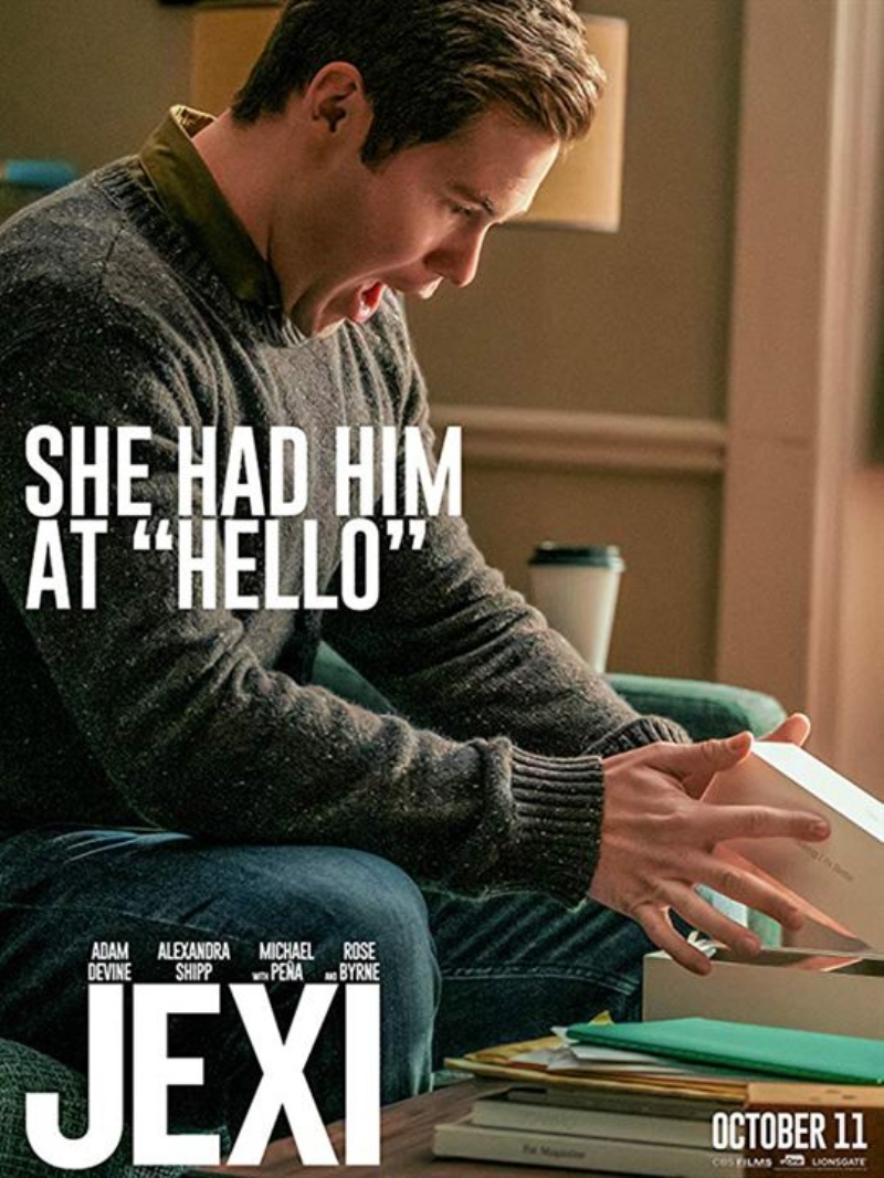 - 'Jexi'  Adam Devine, Alexandra Shipp, Ron Funches, Charlyne Yi, Michael Pena, Wanda Sykes ve Justin Hartley'in oynad 'Jexi'nin ynetmenliini Scott Moore ve Jon Lucas stlendi.  Komedi trndeki film, bir adamn yeni ald akll telefonda bulunan iletim sistemi Jexi ile birlikte deien hayatn beyaz perdeye yanstyor.