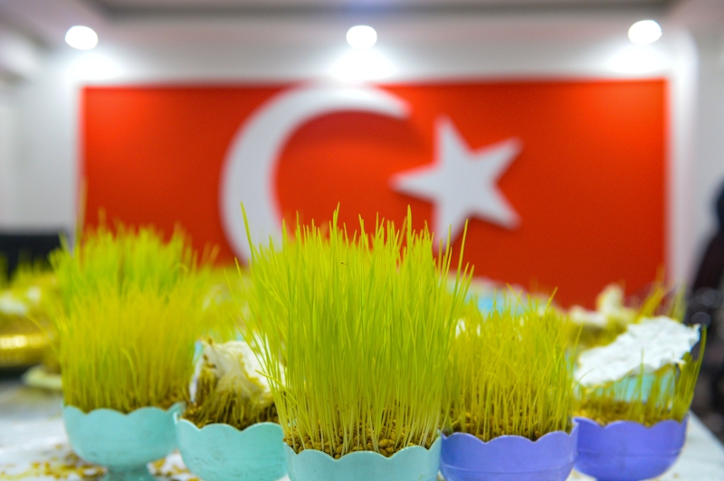 <p>Iğdır, Kars, Ardahan, Ağrı ve doğudaki birçok ilde her evde komşu ve akrabalara hediye edilmek üzere yetiştirilen semeni, Nevruz Bayramı'nda dağıtılıyor.</p>