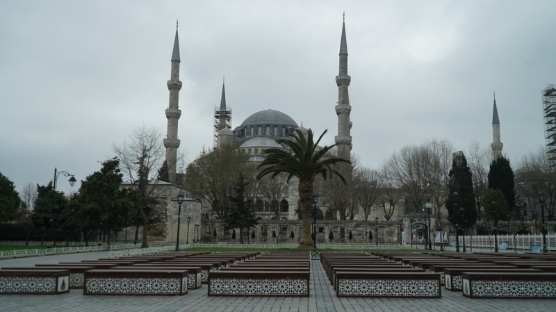 <p>Tarihi yarımada sessizliğe büründü.</p>