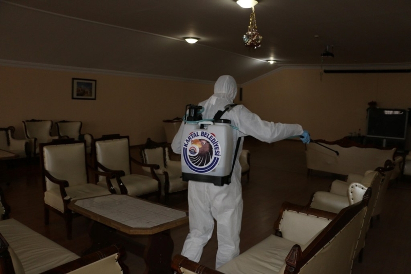 <p>Yeni tip koronavirs (Kovid-19) nlemleri kapsamnda Kartal'da huzurevleri dezenfekte edildi.</p>