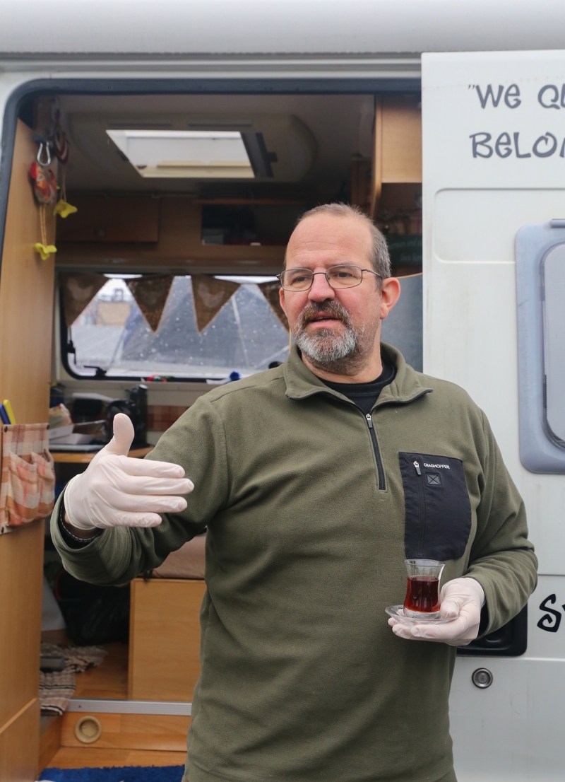 <p>D�nya turundaki �ngiliz �ift, korona g�nlerinde �stanbul'da kald�.</p>