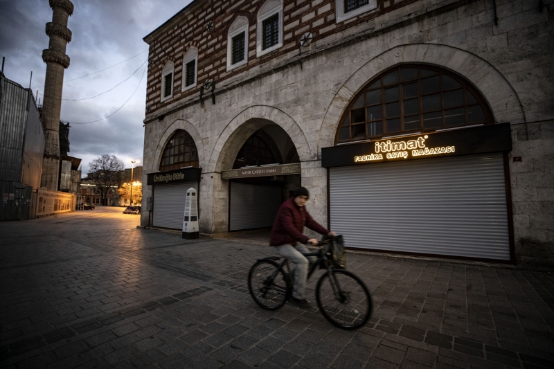 <p>İstanbul'da 'koronavirüs sessizliği'</p>