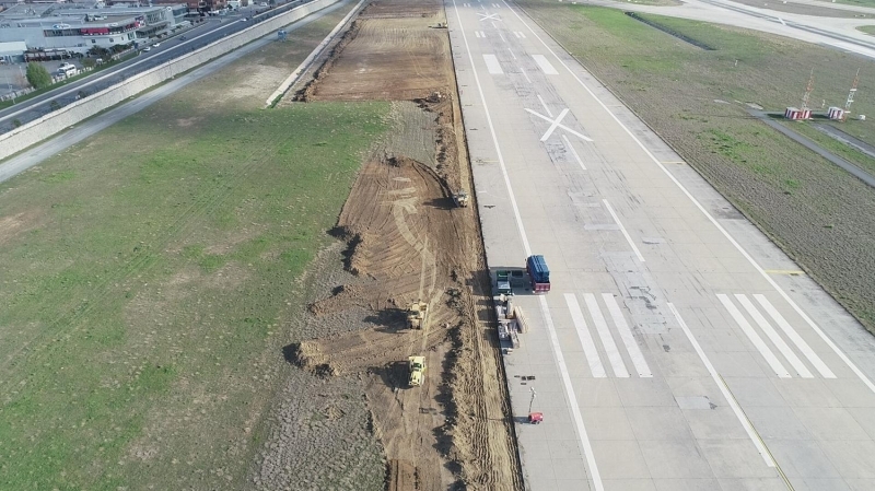 <p>Çalışmalardaki son durum havadan da fotoğraflandı.</p>