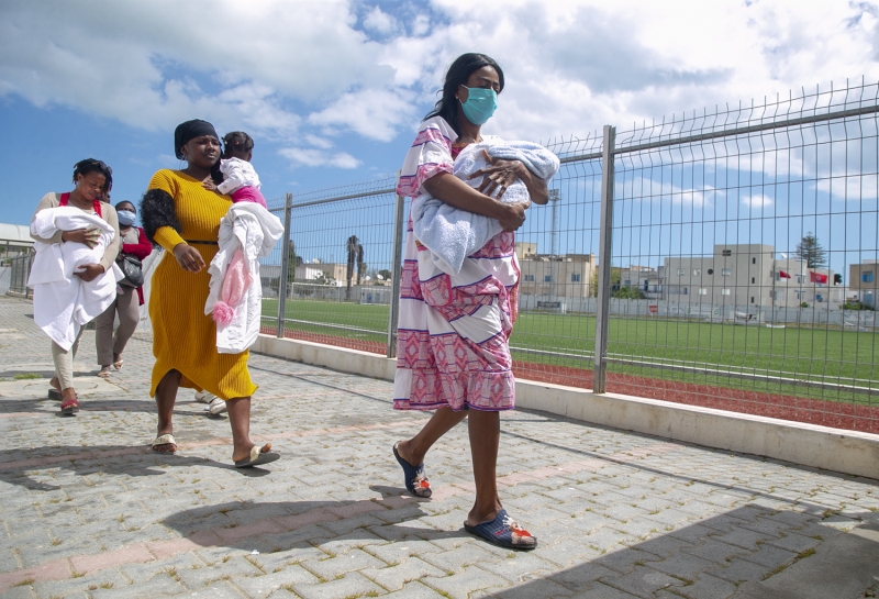 <p>Tunus'ta Afrikal gmenlere yardm</p>