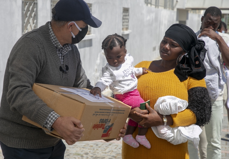 <p>Tunus'ta Afrikal gmenlere yardm</p>