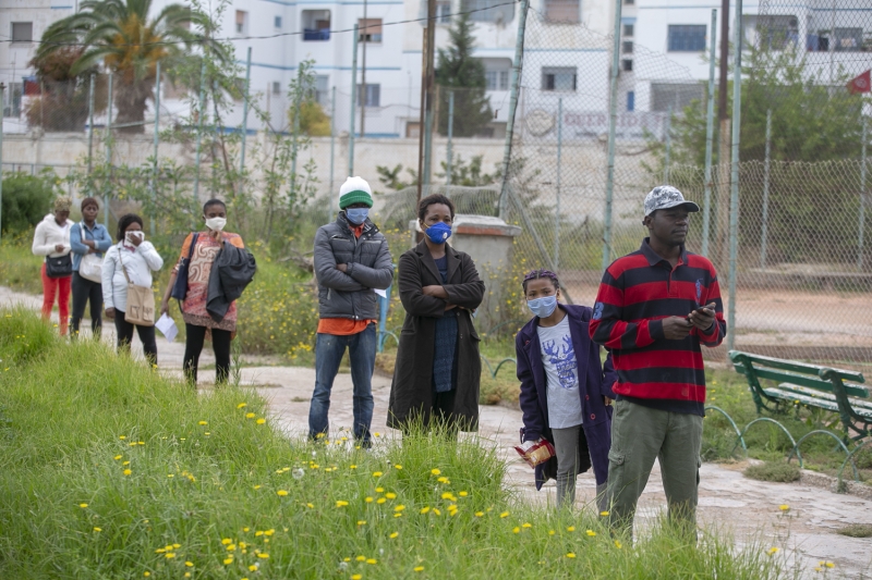 <p>Tunus'ta Afrikal gmenlere yardm</p>