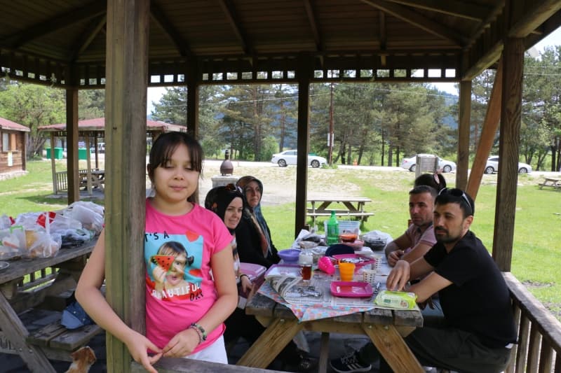 <p>Abant Tabiat Parkı'nda da normalleşme sürecinin ilk hafta sonunda yoğunluk yaşanmaya başladı.</p>