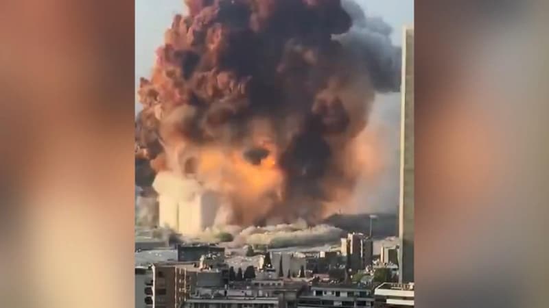 <p>Beyrut'taki patlamanın görüntüleri ortaya çıktı! Beyrut patlaması görüntüleri </p>