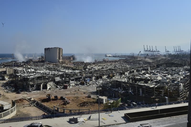 <p>Beyrut'taki patlamanın görüntüleri ortaya çıktı! Beyrut patlaması görüntüleri </p>