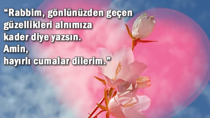 <p>Allah'ın rahmeti, bereketi sizinle olsun, gönül güneşiniz hiç solmasın, yüzünüz aydın olsun, kalbiniz nur dolsun, makamınız Firdevs, dualarınız kabul olsun. Cuma akşamınız kutlu olsun.</p>
