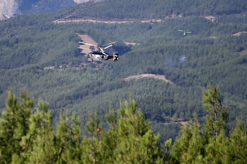 <p>Adana'daki orman yangınından fotoğraflar</p>