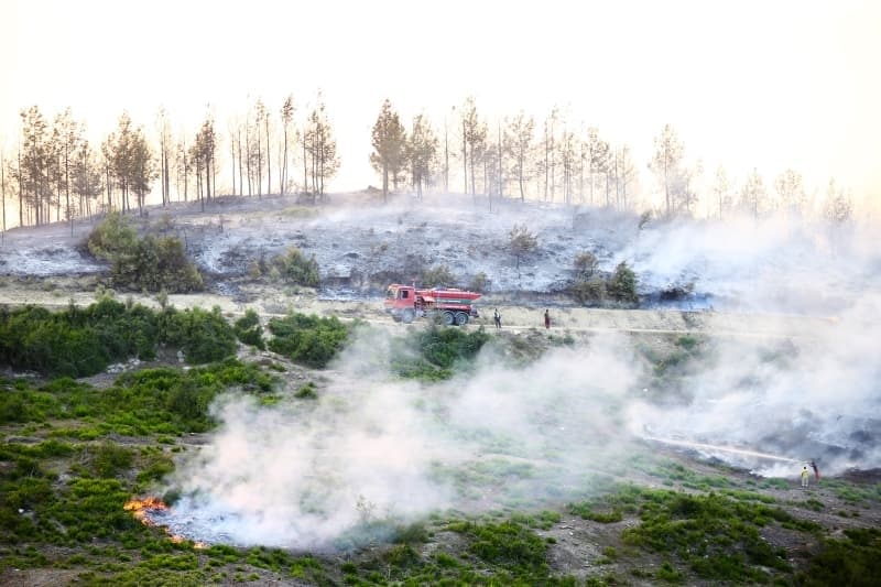 <p>Adana'daki orman yangınından fotoğraflar</p>