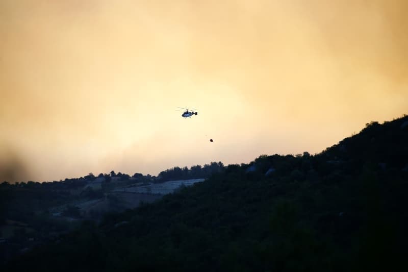 <p>Adana'daki orman yangınından fotoğraflar</p>