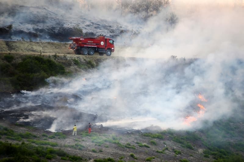 <p>Adana'daki orman yangınından fotoğraflar</p>