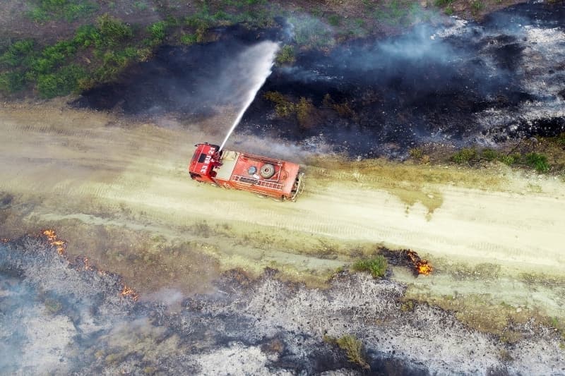 <p>Adana'daki orman yangınından fotoğraflar</p>