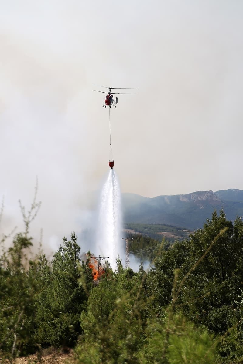 <p>Adana'daki orman yangınından fotoğraflar</p>