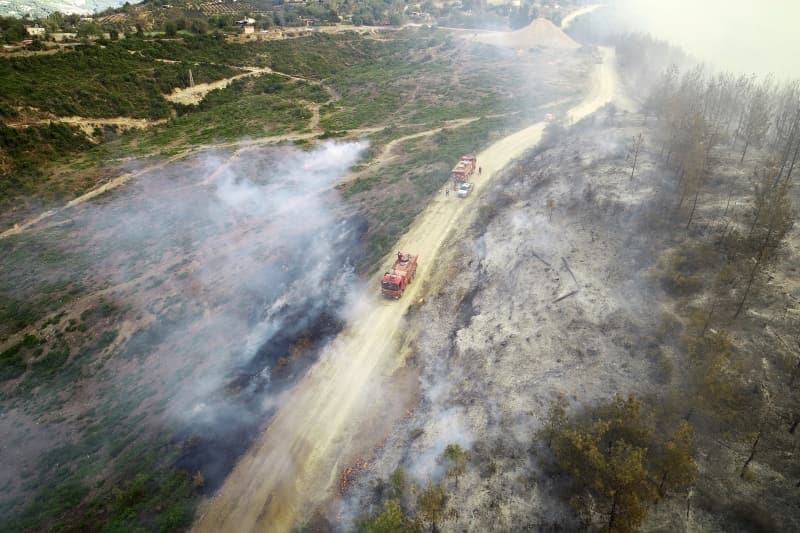 <p>Adana'daki orman yangınından fotoğraflar</p>