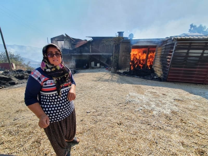 <p>Adana'daki orman yangınından fotoğraflar</p>