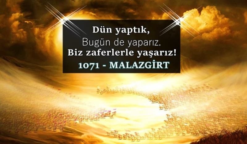 <p>26 Ağustos 1071’de Alparslan önderliğinde yönetilen Selçuklu Ordusu, Bizans Ordusunu yerle bir etmiş ve anadolunun kapılarını Türklere açmıştır. Sizlerde bu önemli günü Whatsapp, Instagram, Facebook, Twitter benzeri uygulamalar üzerinden Malazgirt Zaferi görselleri, sözleri ve kutlama mesajları göndererek kutlayabilirsiniz…</p>