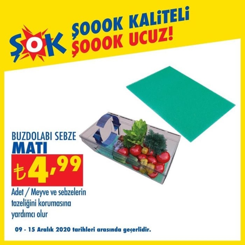 <p>Buzdolab� Sebze Mat� 4,99 TL</p>