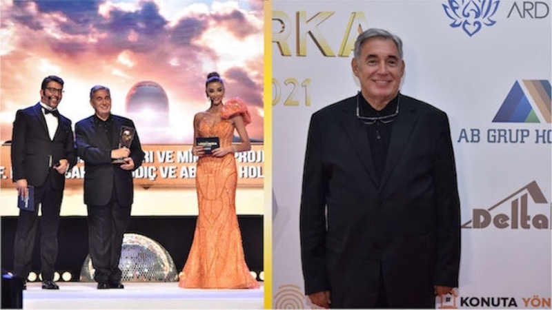 <p><strong>YILIN MİMARI VE MİMARİ PROJE ÖDÜLÜ PROF. DR. BARBAROS SAĞDIÇ'IN</strong></p><p>Konutlardan endüstriyel yapılara, dünyanın onlarca ülkesinde ödüllü projelere imza atan Mimar Barbaros Sağdıç AB Grup teknoloji üssü projesiyle Yılın Mimarı ve Mimari proje ödülünün sahibi Barbaros Sağdıç oldu.</p><p>Barbaros Sağdıç ' Bu ödülü bize layık gören herkese çok teşekkür ediyorum. Özellikle bu ödülü Londra, İstanbul, Dubai ve Newyork' ta ki tüm takım arkadaşlarımız adına alıyorum. Bu arada bize bu imkanı sağlayan AB Grup Holding ve onun Başkanı Muhsin Bayrak'a da şükranlarımı sunuyorum. ' dedi.</p>
