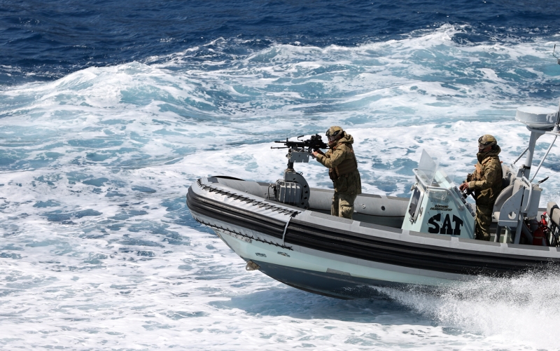 <p>Belirlenen hedef TCG Tarsus karakol gemisinden atlan roketle tam isabetle vuruldu.</p>