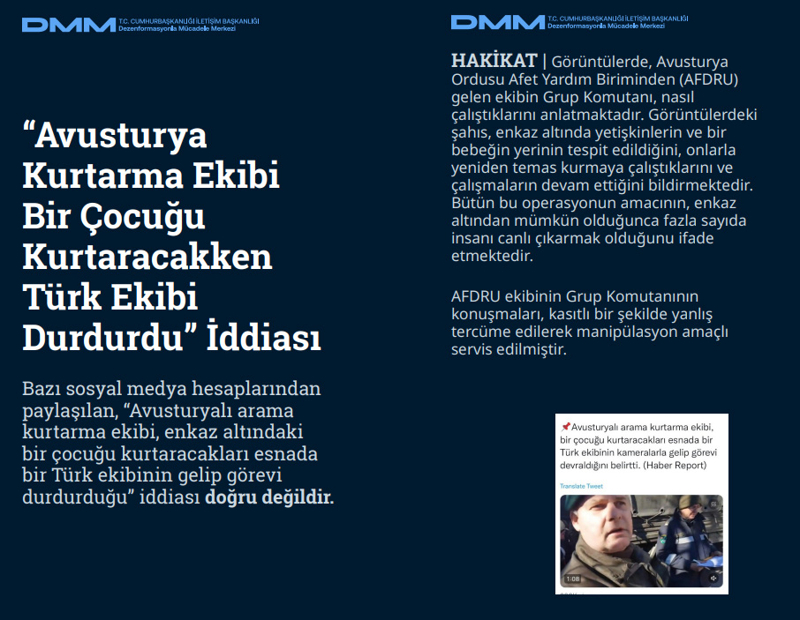 <p><b>'Hatay'da Depremzedelerin Sığınabileceği Çadırlar Dağıtılmadı' İddiası </b></p><p><br></p><p><span >B</span><span >azı basın yayın organlarında yer alan, 'Hatay'da depremzedelerin sığınabileceği çadırlar dağıtılmadı, kurulmadı' iddiası doğru değildir.</span><br></p><p><span ><br></span></p><p><b>HAKİKAT</b> | Hatay'da, AFAD koordinesinde Türk Kızılay ve sivil toplum kuruluşlarının ekipleri ile askerler ve gönüllüler tarafından binlerce çadır kurulmuştur. Deprem felaketinden en çok etkilenen illerimizden biri olan Hatay'da, şu ana kadar kurulan çadır sayısı 8 bin 924'tür ve bu sayı sürekli olarak artmaktadır. Sevkiyat durumundaki çadırlarla birlikte, ilk aşamada 15 bin çadır kurulması hedeflenmektedir.<span ><br></span></p>