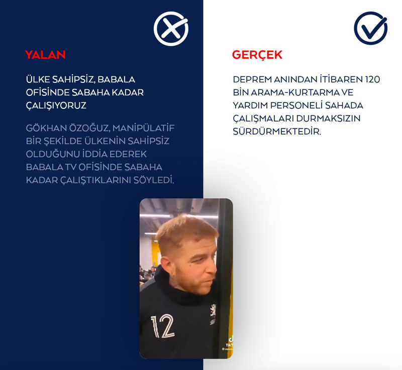 <p>Gökhan Özoğuz, manipülatif bir şekilde ülkenin sahipsiz olduğunu iddia ederek Babala Tv ofisinde sabaha kadar çalıştıklarını söyledi.</p>