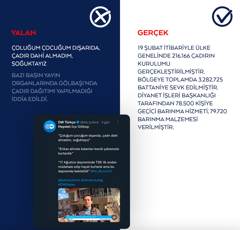 <p><strong >'Çoluğum çocuğum dışarıda, çadır dahi almadım, soğuktayız' iddiası<br></strong><br>Bazı basın yayın organlarında Gölbaşı'nda çadır dağıtımı yapılmadığı iddia edildi.</p>