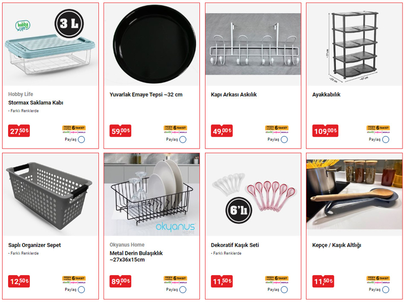 <p>BİM'de bu hafta; Okyanus Home Fırçalı Sıvı Sabunluk 49 TL, Saplı Organizer Sepet 12,50 TL, Kapı Arkası Askılık 49 TL, Ayakkabılık 109 TL, Clean Clear Toz Alma Püskülü Çeşitleri 39 TL fiyatıyla bu Cuma BİM'de indirim reyonlarında yer alacak.</p>
