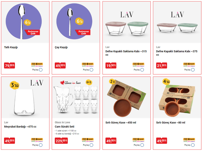 <p>BİM 22 Eylül aktüel ürünler kataloğundaki mutfak ürünleri bu kadarla da kalmıyor. Alpina Çok Amaçlı Mutfak Makası 75 TL, Hobby Life Yumurta Saklama Kabı 22,50 TL, Paşabahçe Live Beautiful Batman Lisanslı Meşrubat Bardağı 29,50 TL, Hobby Life Stormax Saklama Kabı 34,50 TL, Hobby Life Stormax Saklama Kabı 27,50 TL, Yuvarlak Emaye Tepsi 59 TL, Yemek Çatalı-Kaşığı 6'lı Takım 99 TL, Tatlı Çatalı-Kaşığı 6'lı Takım 79 TL olarak indirim reyonlarında yerini alacak.</p>