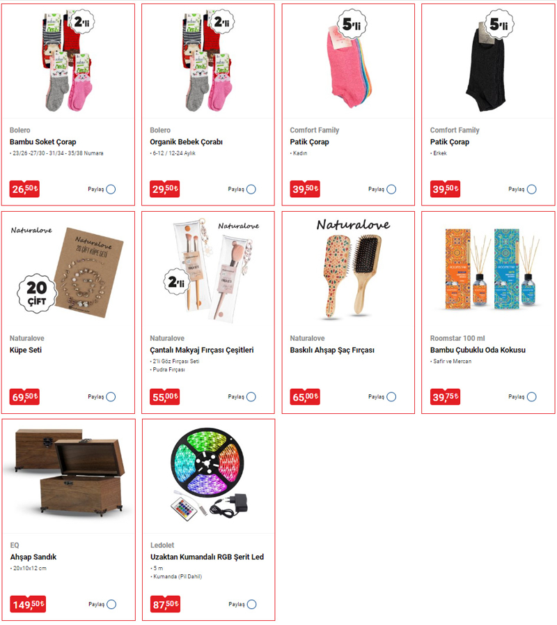 <p>BM'de bu sal hijyen rnleri kapsamnda; Golden Rose Oje 24,50 TL, EQ Ahap Sandk 149,50 TL, Sofia Dev Kat Havlu 32 TL, Derby 13'l Tra Ba 45 TL, Naturalove Kpe Seti 69,50 TL, Solo 90'l Islak Havlu 18,50 TL, Hypo 4 Litre amar Suyu 37,50 TL, Maylo Parfml Tuvalet Kad 35 TL, Derby 13'l Banyo Tra Ba 45 TL, Bolero 2'li Bambu Soket orap 26,50 TL, Naturalove Baskl Ahap a Fras 65 TL, Macromax 10'lu Renkli Temizlik Bezi 35 TL, Skin Love 100'l Sofia ek-Al Mendil 17 TL olarak raflarda yerini alacak.</p>