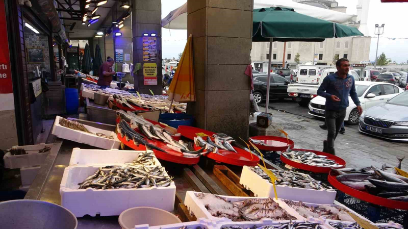 <p>�te yandan hamsi tezgahlarda 75 TL, palamut ise tanesi 150 TL gibi fiyatlardan sat�l�yor.</p>