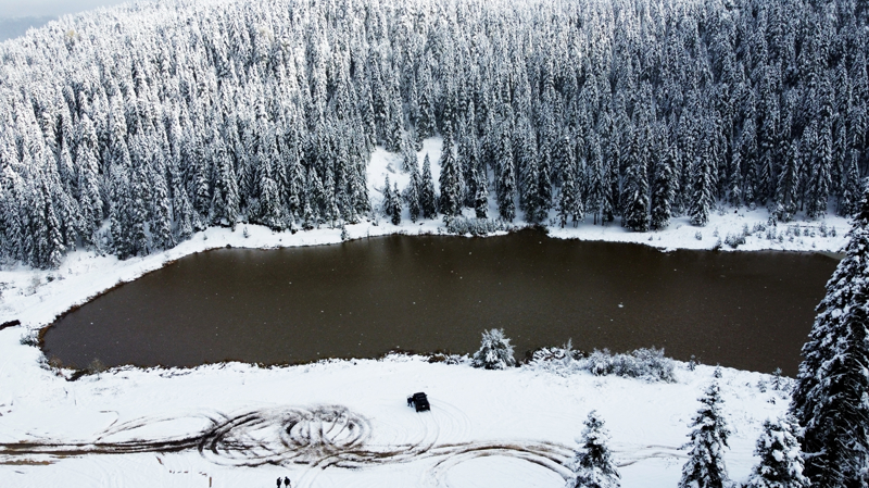 <p><b>Karla kaplanan Safranbolu Sariek Yaylas havadan grntlendi</b></p>