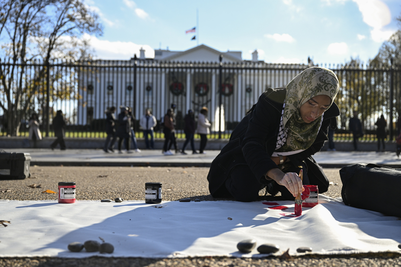 <p>Protestoya aktivist ve aktris Cynthia Nixon ve Delaware Temsilciler Meclisi yesi Madinah Wilson-Anton da katld.</p>